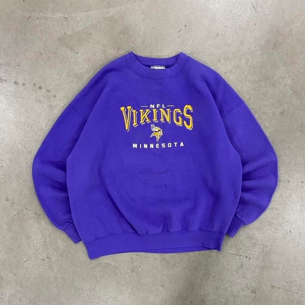 Vintage Minnesota Vikings NFL Lee Sport 90s Crewneck Sweatshirt Size XL